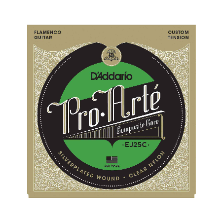 D'ADDARIO COMPOSITE FLAMENCO NYLON TRANSPARENT EJ25C
