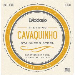 D'ADDARIO CAVAQUINHO 4 CORDES JEU EJ93