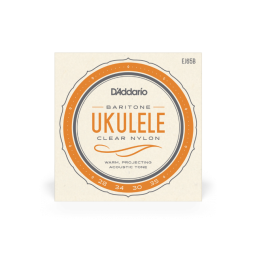 D'ADDARIO UKULELE BARITON CLEAR NYLON EJ65B