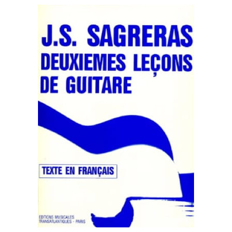 SAGRERAS 2EMES LECONS DE GUITARE ET1692