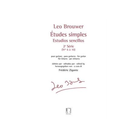 BROUWER ETUDES SIMPLES 2EME SERIE 6 A 10 ZIGANTE