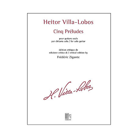 VILLA LOBOS 5 PRELUDES DF01657800