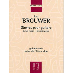 BROUWER OEUVRES POUR GUITARE DF15742