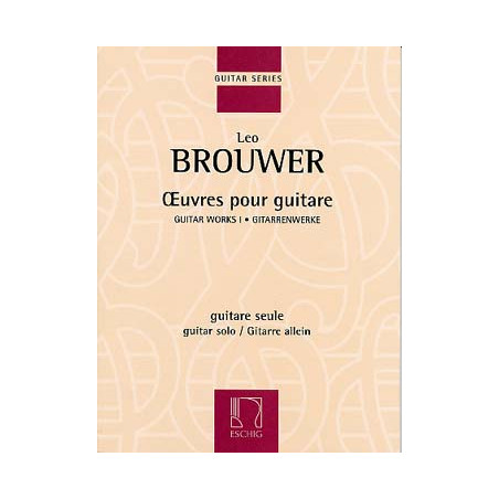 BROUWER OEUVRES POUR GUITARE DF15742