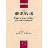 BROUWER OEUVRES POUR GUITARE DF15742