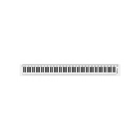 REGLE AGIFTY 30CM CLAVIER TRANSPARENT R1026