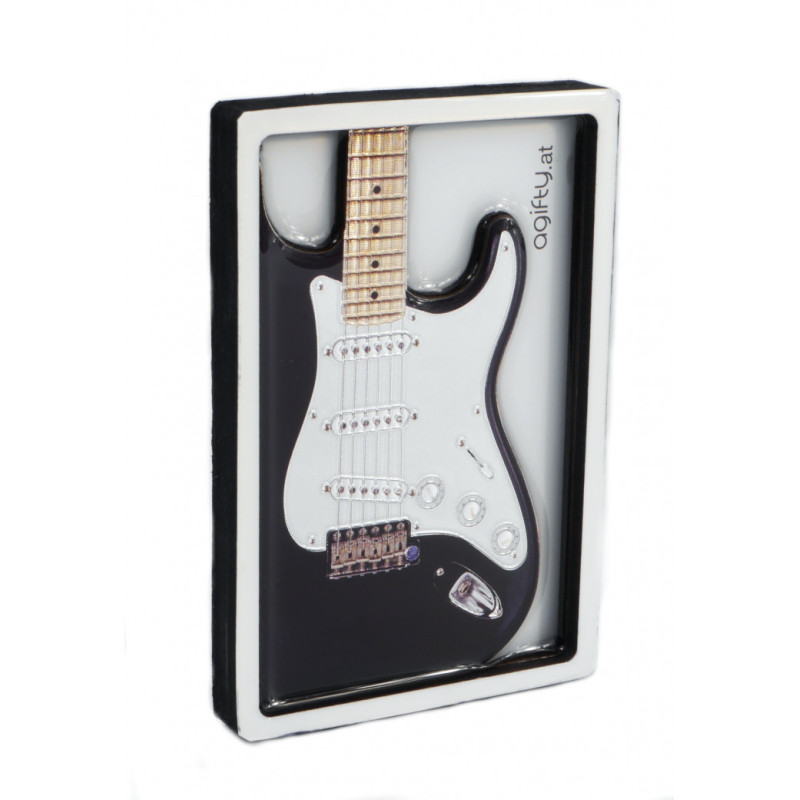 MAGNET MDF GUITARE STRATOCASTER NOIR M1090