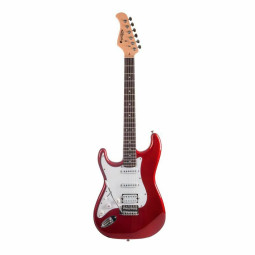GUITARE ELECTRIQUE PRODIPE CANDY RED GAUCHER ST83LHRACAR