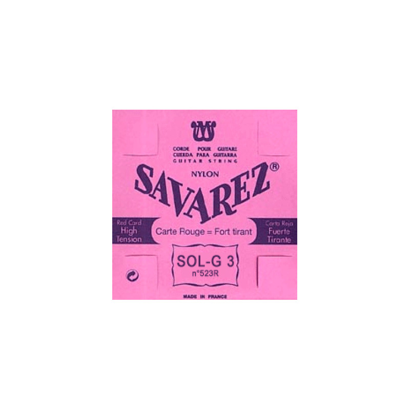 SAVAREZ CARTE ROUGE CORDE 3 SOL 523R