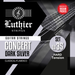 LUTHIER SET 35 DARK SILVER JEU MEDIUM / HARD TENSION