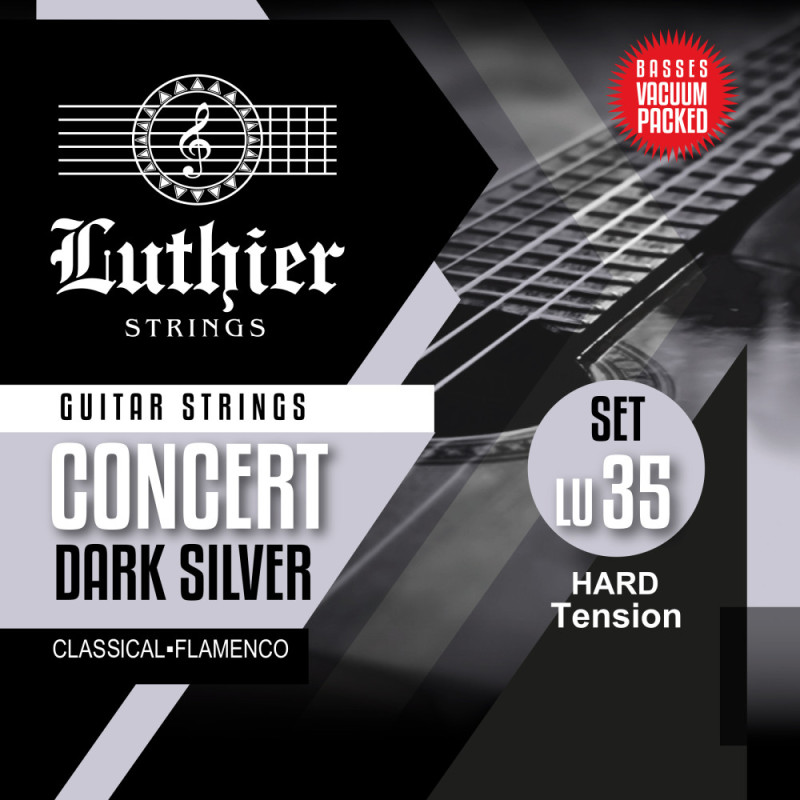 LUTHIER SET 35 DARK SILVER JEU MEDIUM / HARD TENSION
