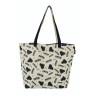 SAC TISSU CITY SHOPPER PIANO & KEYS BLACK/SILVER B3078