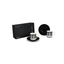 TASSES ESPRESSO MOTIF PIANO 2 PIECES M7019