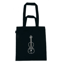 SAC IMPRIMÉ VIOLON NOIR B3084