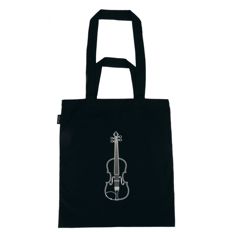 SAC IMPRIMÉ VIOLON NOIR B3084