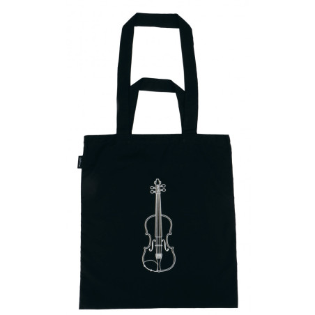 SAC IMPRIMÉ VIOLON NOIR B3084