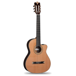 GUITARE ALHAMBRA CROSS OVER CS3 SERIE S CTW E8 PALISSANDRE AVEC HOUSSE 25MM