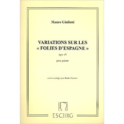 GIULIANI VARIATIONS FOLIES D'ESPAGNE OP 45 ME8265