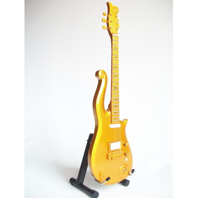 MINIATURE GUITARE PRINCE NUAGE DORE 27CM