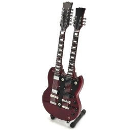 MINIATURE GUITARE JIMMY PAGE DOUBLE MANCHE 27CM