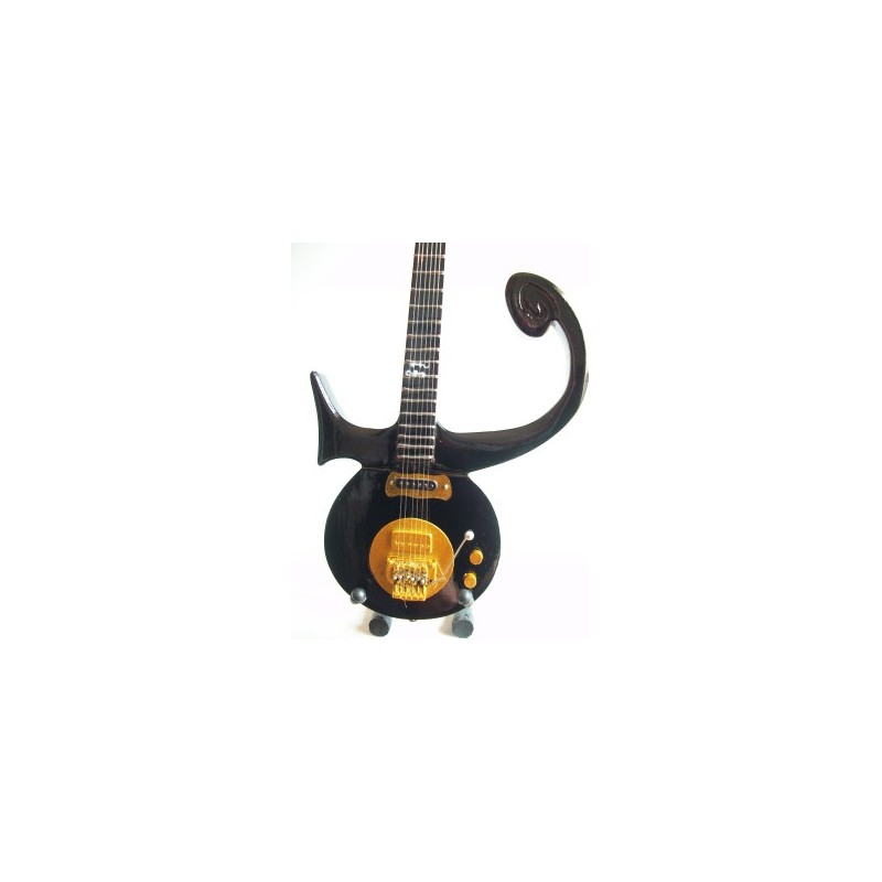 MINIATURE GUITARE PRINCE LOVE SYMBOL NOIR 27CM