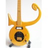 MINIATURE GUITARE PRINCE LOVE SYMBOL DOREE 27CM 