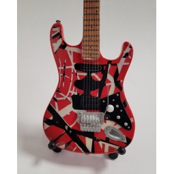 MINIATURE GUITARE VAN HALEN ROUGE 27CM