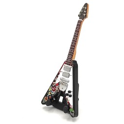 MINIATURE BABY GUITAR FLYING V HENDRIX 15CM