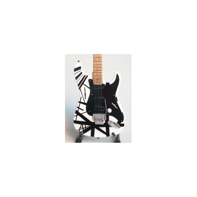 MINIATURE GUITARE VAN HALEN BLANCHE 27CM