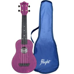UKULELE FLIGHT SOPRANO TRAVEL VIOLET TUS-35-PP