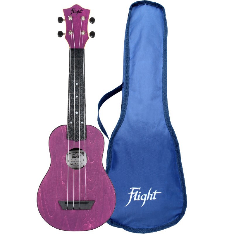 UKULELE FLIGHT SOPRANO TRAVEL VIOLET TUS-35-PP