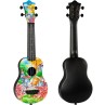 UKULELE SOPRANO TRAVEL FAT CAT AVEC HOUSSE UTS-42-FAT CAT