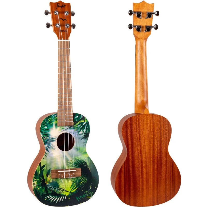 UKULELE FLIGHT CONCERT JUNGLE AVEC HOUSSE AUC-33-JUNGLE