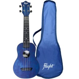 UKULELE FLIGHT SOPRANO ABS TRAVEL DEEP BLUE AVEC HOUSSE TUS35