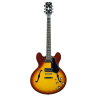 GUITARE ELECTRIQUE PRODIPE HOLLOW BODY SUNBURST 2T AVEC HOUSSE