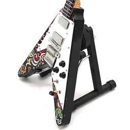 MINIATURE GUITARE FLYING V HENDRIX 27CM