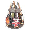 PRESENTOIR EN BOIS POUR 6 GUITARES MINIATURES