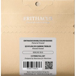 KNOBLOCH ERITHACUS QZ NYLON 3CX MEDIUM TENSION JEU EDQ 3C 33.5