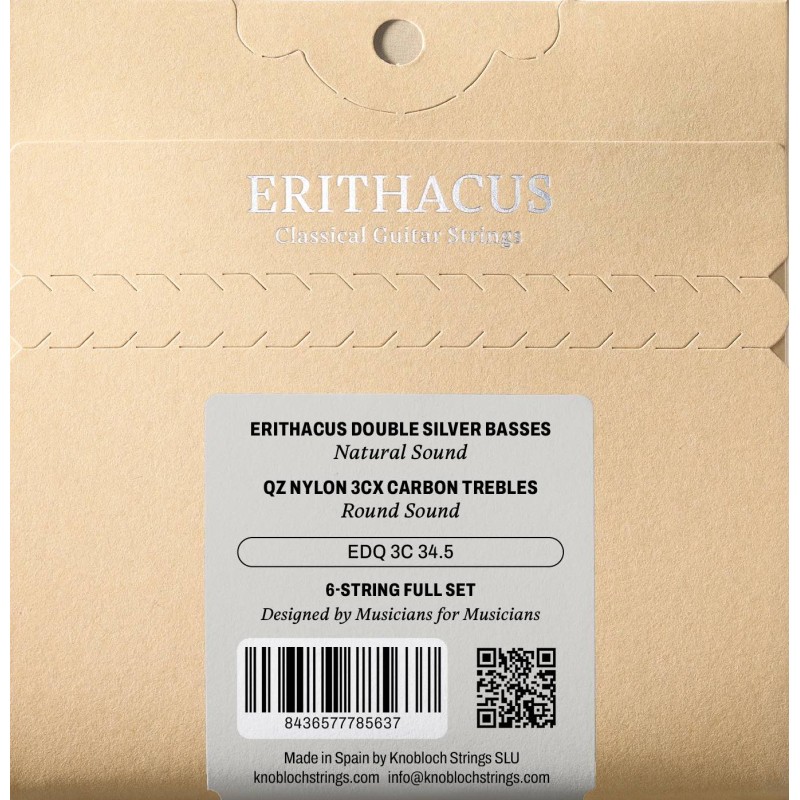 KNOBLOCH ERITHACUS QZ NYLON 3CX HIGH TENSION JEU EDQ 3C 34.5