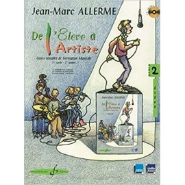 ALLERME DE L'ELEVE A L'ARTISTE 2 ELEVE (PACK PARTITION + CD)