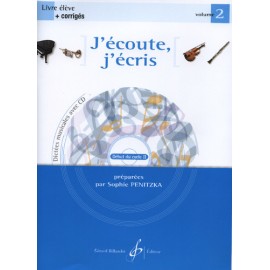 PENITZKA J'ECOUTE, j'ECRIS VOLUME 2 (PACK PARTITION+CD)