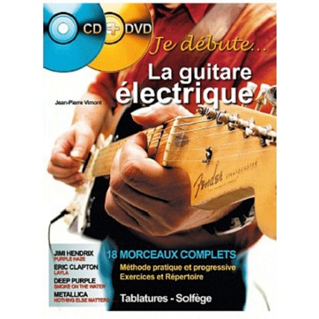 VIMONT JE DEBUTE LA GUITARE ELECTRIQUE (PACK PARTITION+CD DVD)