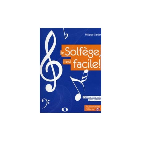 GANTER LE SOLFEGE C'EST FACILE + CD (PACK PARTITION  + CD)