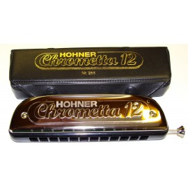 HARMONICA HOHNER CHROMETTA 12 TROUS C 255 48