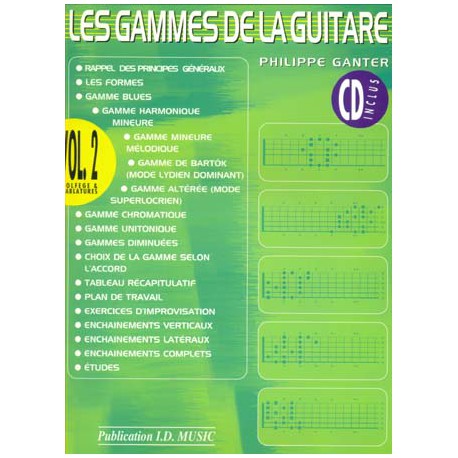 GANTER GAMMES GUITARE VOL 2 (PACK PARTITION+CD)