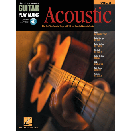 GUITAR PLAY ALONG VOLUME 2 ACOUSTIC HL699569 (PACK PARTITION+CD)