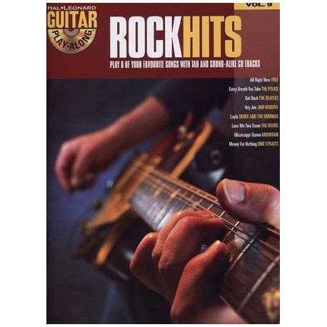 GUITAR PLAY ALONG ROCK HIT VOL 9 (PACK PARTITION+CD)