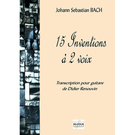 BACH 15 INVENTIONS A 2 VOIX DLT1874