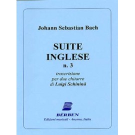 BACH SUITE ANGLAISE N°3 BE1453