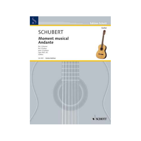 SCHUBERT MOMENT MUSICAL / ANDANTE OPUS 94/3 GA400
